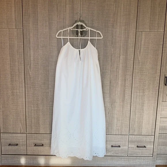 Zara Midi Dress With Lace Embroidery - Picture 9 of 16